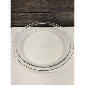 Pyrex 9 Inch 209 Pie Plate/Pie Tart Baking Dish - Clear Glass - MINT